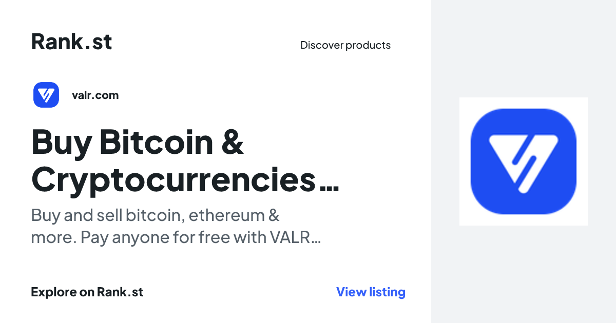 Buy Bitcoin & Cryptocurrencies | VALR social card preview