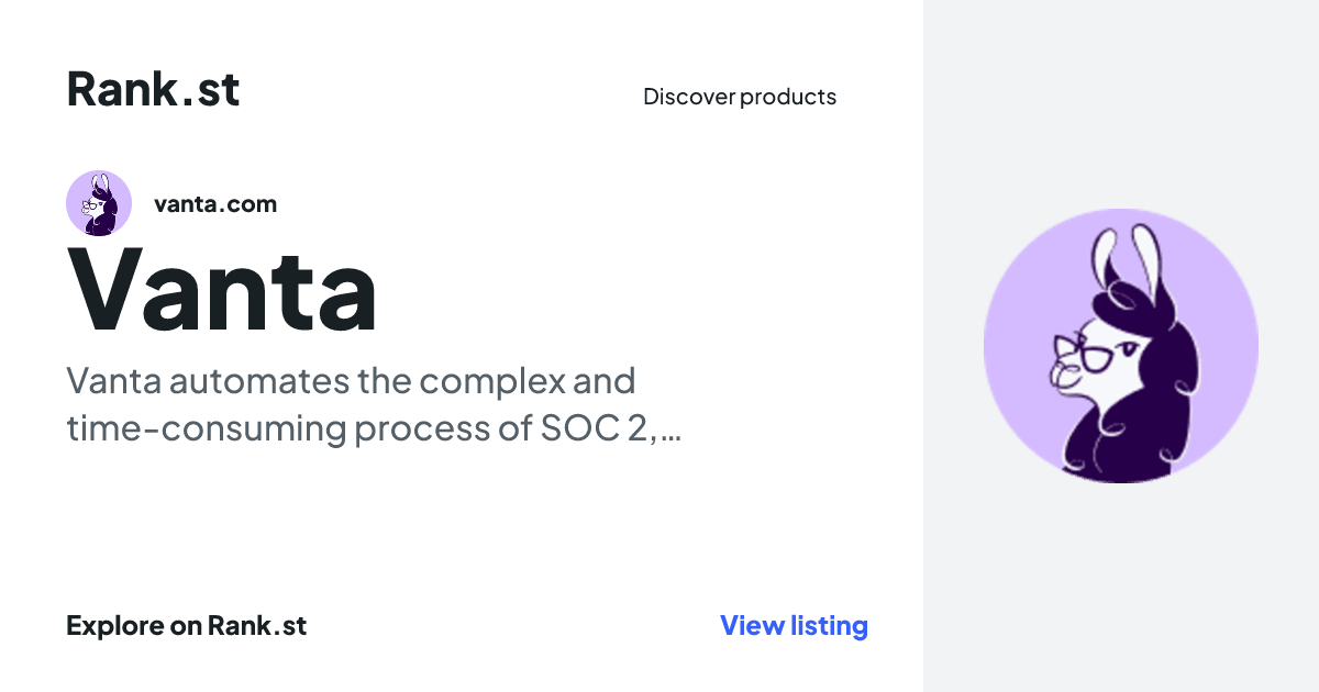 Vanta social card preview
