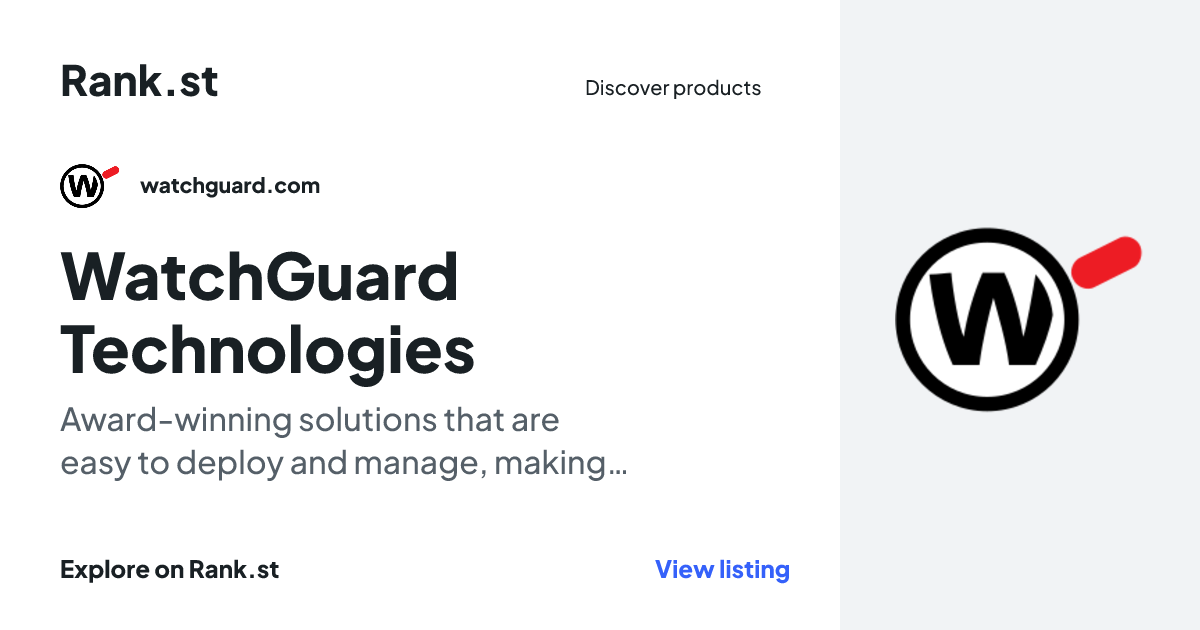 WatchGuard Technologies social card preview