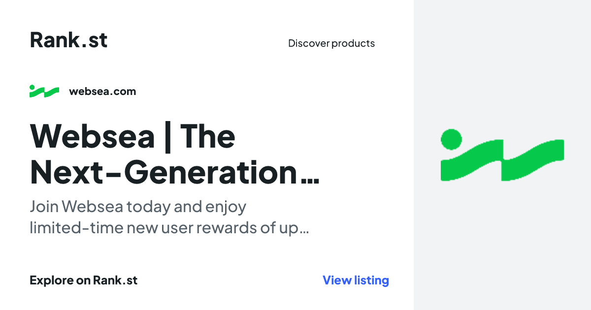 Websea | The Next-Generation Worry-Free Crypto Derivatives Exchange social card preview