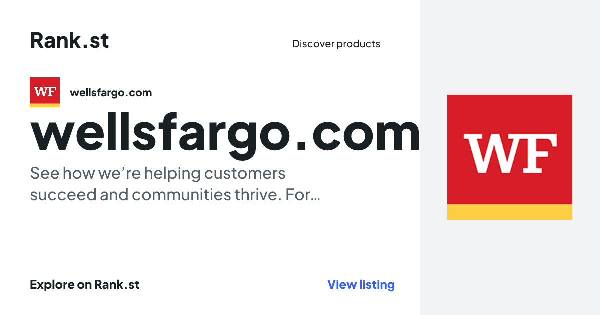 wellsfargo.com social card preview