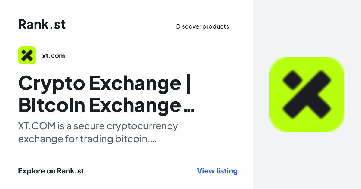 Crypto Exchange | Bitcoin Exchange | Buy/Sell Bitcoin, Ethereum, and Altcoins | XT.com social card preview